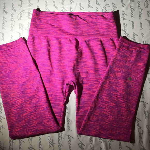 Pink Yoga Pants Narrow Cuff Petite L - Picture 3 of 11